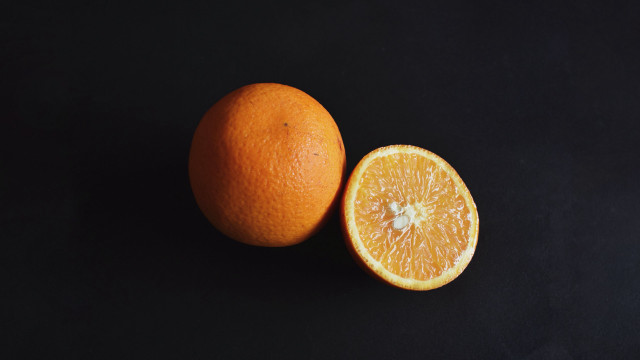 Oranges stilllife moon black surface free wallpaper - medium preview image