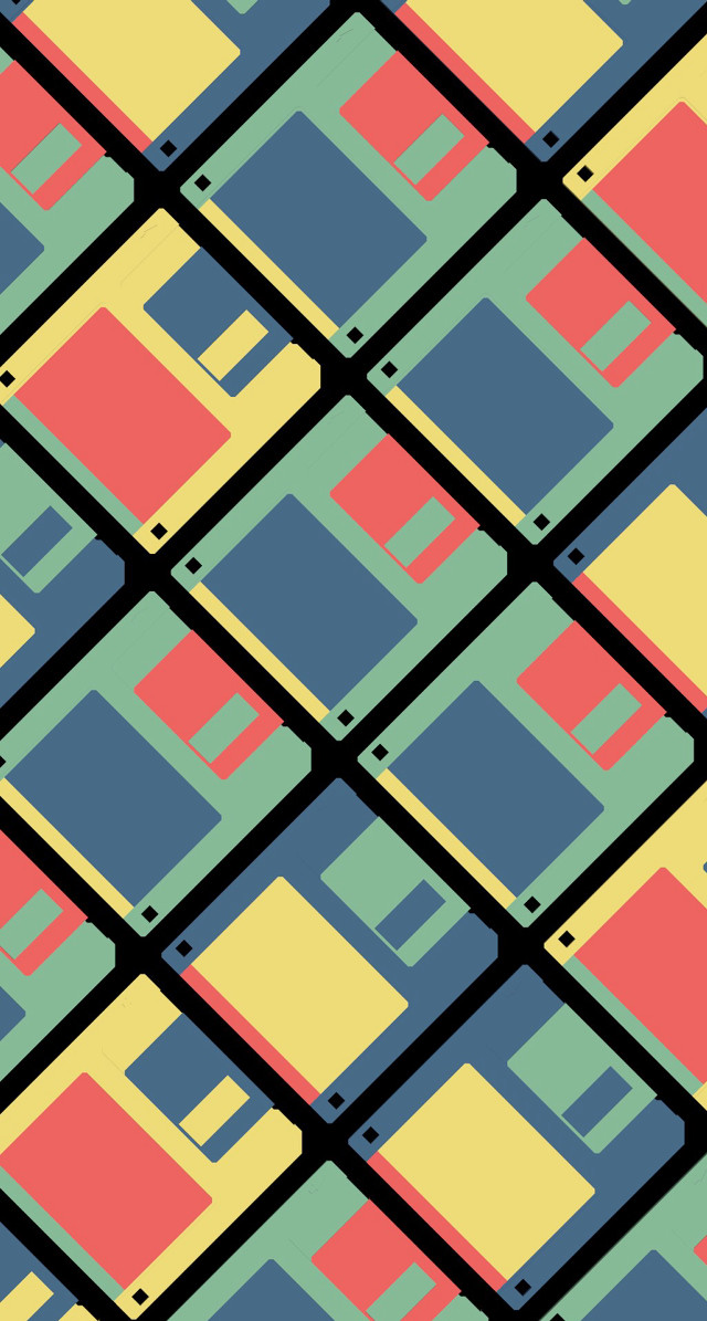 Colorful pattern black background red free wallpaper - medium preview image