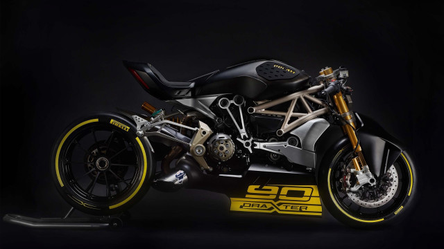 Motorcycle dark room yellow accents free wallpaper - medium preview image