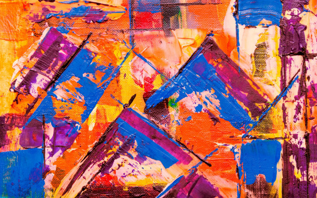 Abstract colorful shapes fire urban free wallpaper - medium preview image