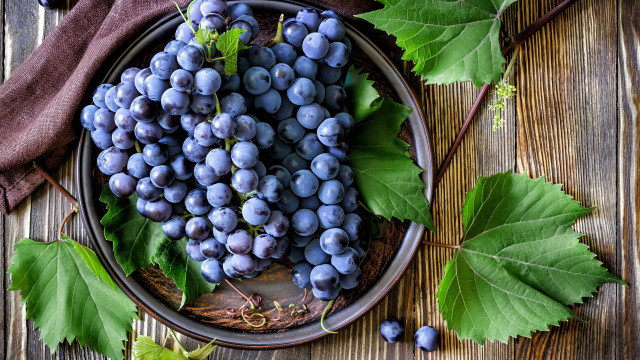 Grapes leaves table cloth hydrangea free wallpaper - medium preview image