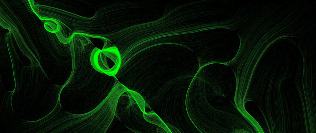 Green abstract black ring vibrant free wallpaper - medium preview image