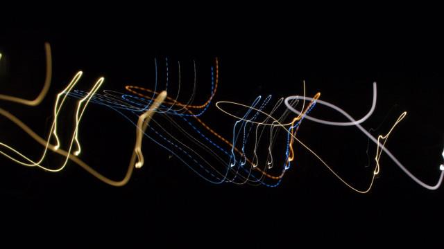 Blurry black background light lines free wallpaper - medium preview image
