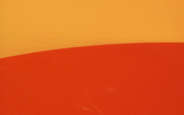Red surfboard white wall yellow free wallpaper - medium preview image
