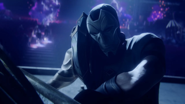 Masked man purple light cobra free wallpaper - medium preview image