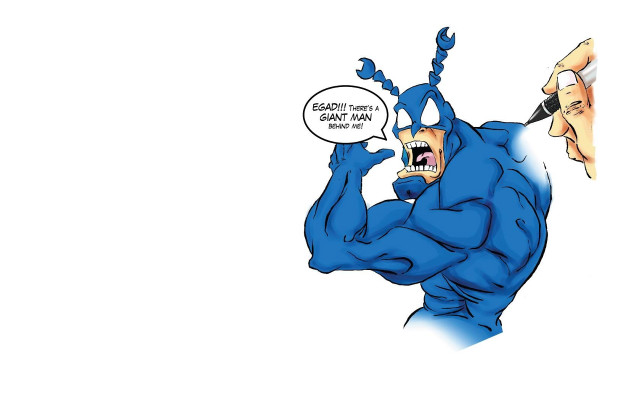 Cartoon character comic face bubble free wallpaper - medium preview image