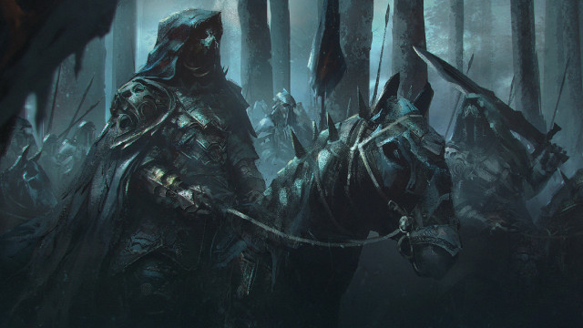Man horse forest men armor free wallpaper - medium preview image