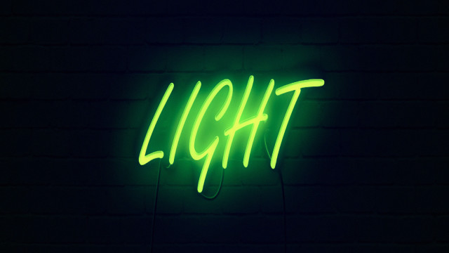 Neon sign light brick wall free wallpaper - medium preview image