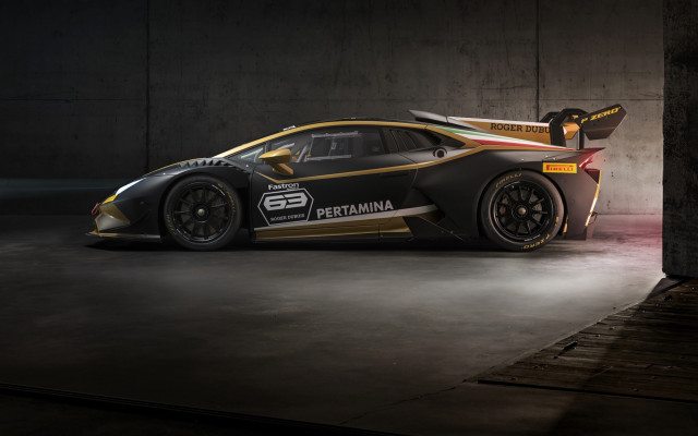 Black gold racecar garage 3d free wallpaper - medium preview image