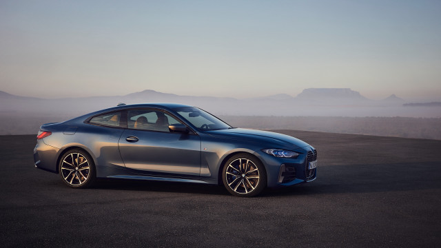 Silver car mountains fog promotional free wallpaper - medium preview image
