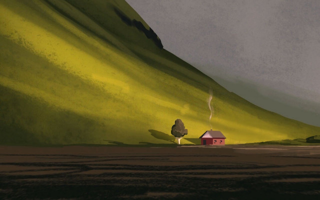 House hill tree background beach free wallpaper - medium preview image