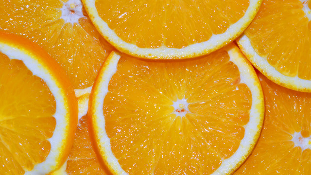 Orange slices water droplets star free wallpaper - medium preview image