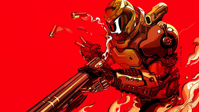 Man suit gun flame fire free wallpaper - medium preview image