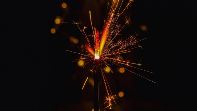 Sparkler dark night sparks moon free wallpaper - medium preview image