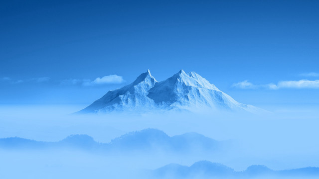 Mountain blue sky clouds plane free wallpaper - medium preview image
