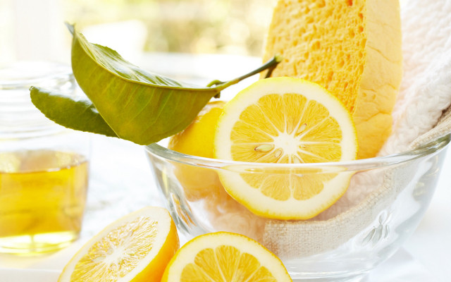 Glass bowl sliced lemons tea free wallpaper - medium preview image