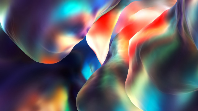Colorful abstract painting black red free wallpaper - medium preview image