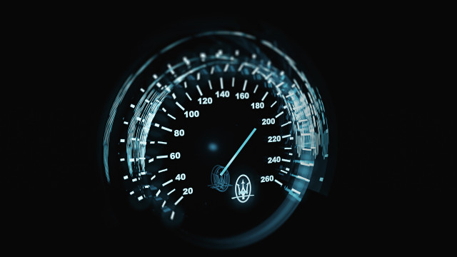 Speedometer blue light dark black free wallpaper - medium preview image