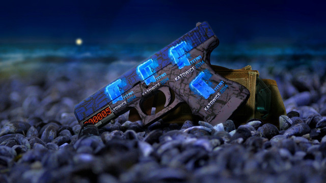 Blue sunglasses rocks moon bokeh free wallpaper - medium preview image
