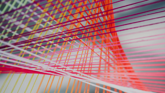 Colorful object lines sky generative free wallpaper - medium preview image