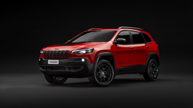 Red jeep dark room black free wallpaper - medium preview image