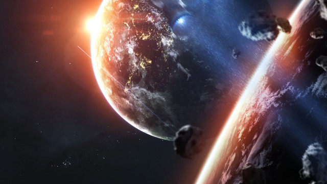 Space planet star light matte #2 free wallpaper - medium preview image