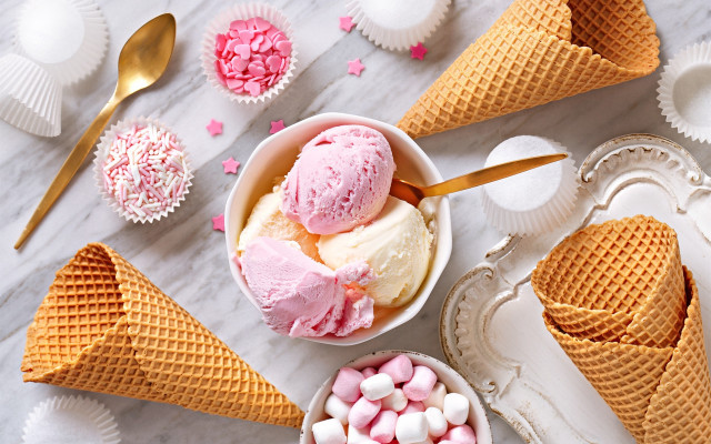Ice cream candy spoon rococo free wallpaper - medium preview image