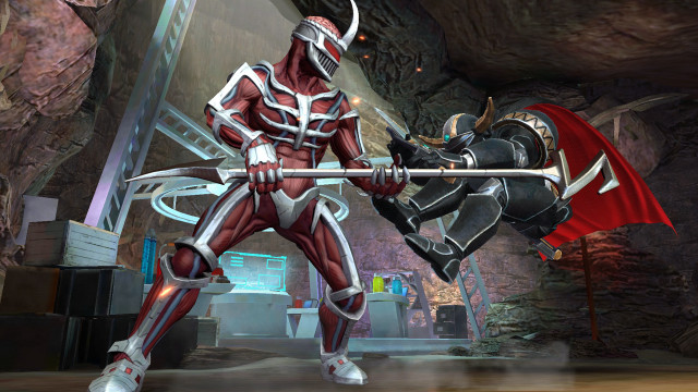 Man redwhite suit sword cave free wallpaper - medium preview image