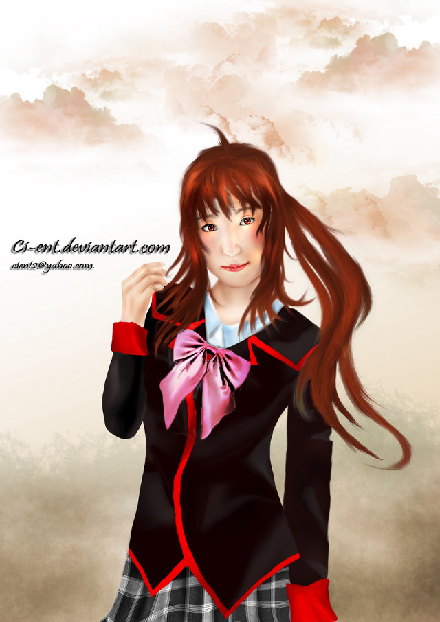 Girl long hair black jacket #2 free wallpaper - medium preview image