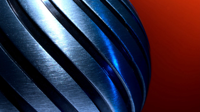 Metal object red background blue free wallpaper - medium preview image