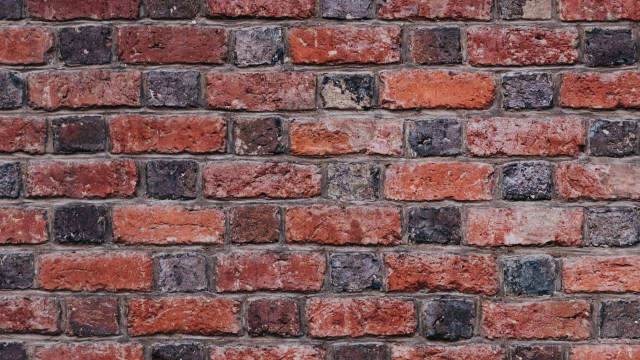 Brick wall red black clock free wallpaper - medium preview image