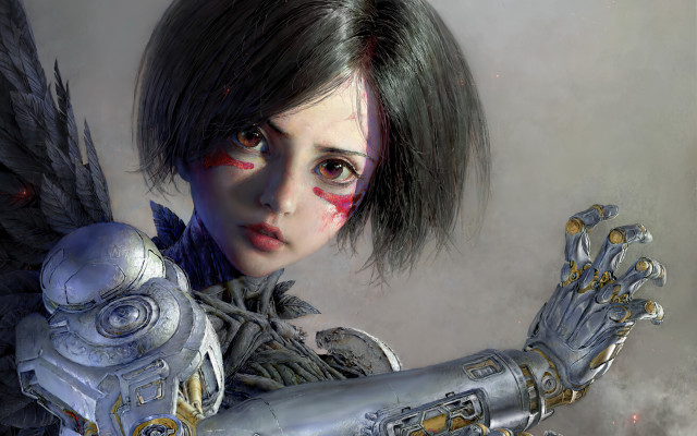 Woman gun bird redeye blackhair free wallpaper - medium preview image