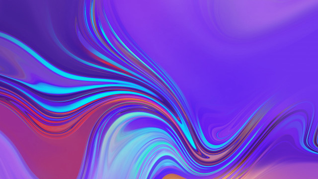 Colorful wavy abstract yellow center free wallpaper - medium preview image
