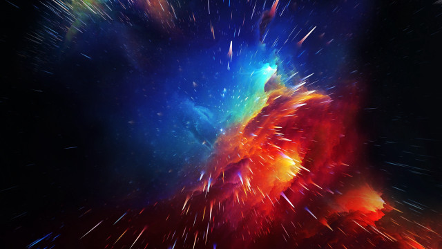 Colorful explosion stars dust space free wallpaper - medium preview image