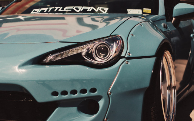 Car battlend sticker closeup beeple free wallpaper - medium preview image
