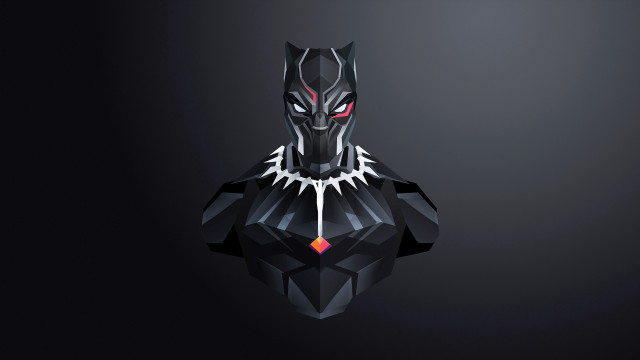 Black panther red eyes cape free wallpaper - medium preview image