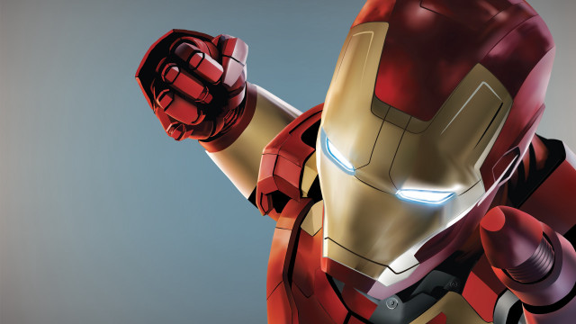 Robot glowing eyes closeup 3d free wallpaper - medium preview image
