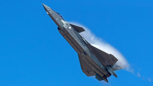 Jet blue sky smoke vector free wallpaper - medium preview image