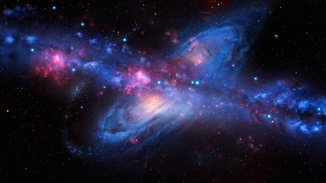 Colorful galaxy stars dust space free wallpaper - medium preview image