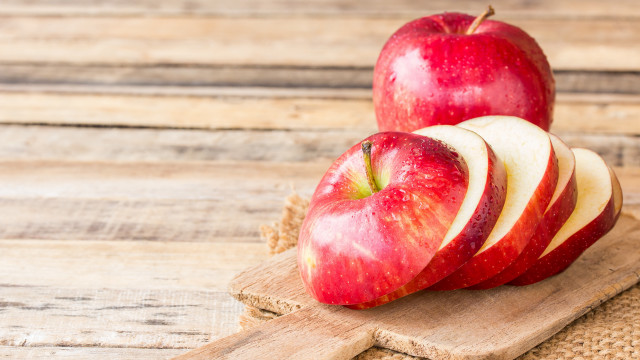 Wooden cutting apples knife bowl free wallpaper - medium preview image