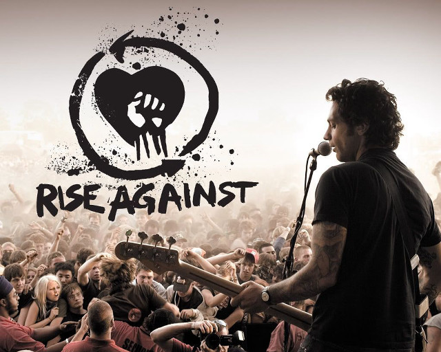 Man holding guitar crowd microphone free wallpaper - medium preview image