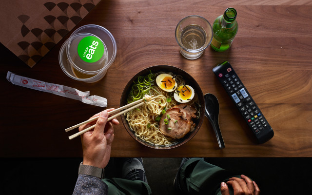 Person holding chopsticks bowl table free wallpaper - medium preview image