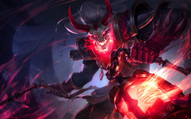 Demonic glowing red light armor free wallpaper - medium preview image