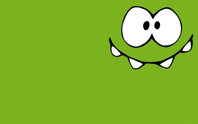 Cartoon face green background gradient free wallpaper - medium preview image