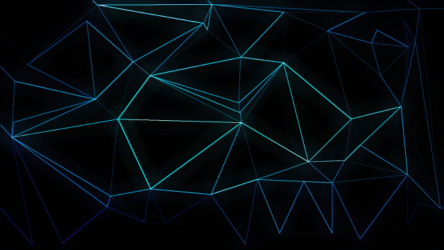 Dark blue pattern wireframe hat free wallpaper - medium preview image