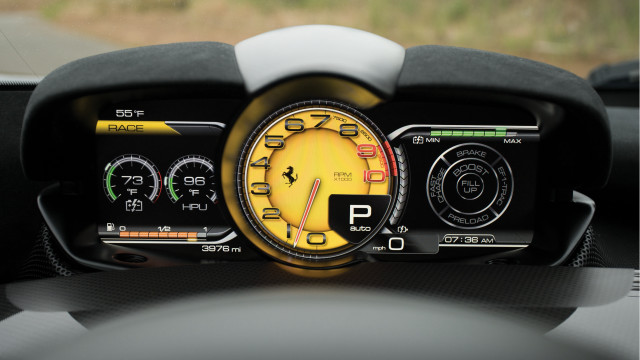 Car dashboard speedometer gauges grassy free wallpaper - medium preview image