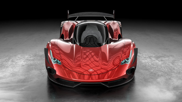 Red sports car black top #5 free wallpaper - medium preview image