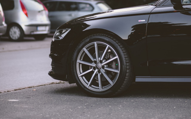 Black car parking meter red free wallpaper - medium preview image
