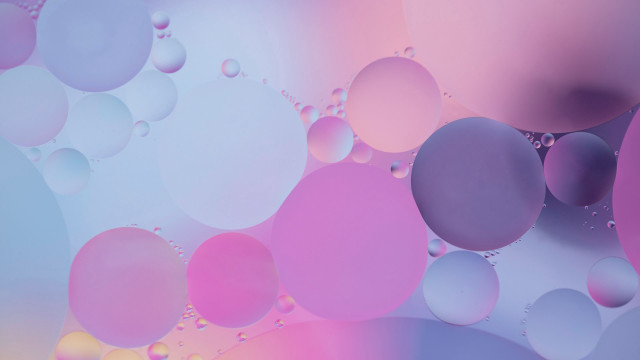Bubbles floating pink blue gradient free wallpaper - medium preview image