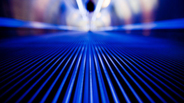 Blue abstract lines person light free wallpaper - medium preview image
